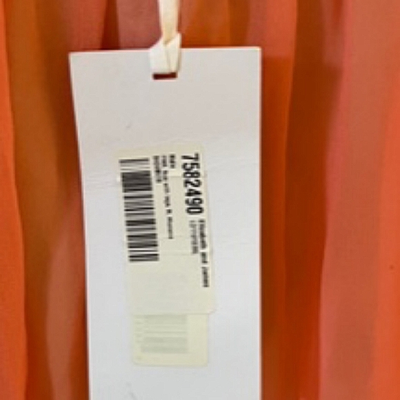 Elizabeth and James Sexy Coral Silk Spaghetti Strap Dress  Size M     NWT - Picture 11 of 13